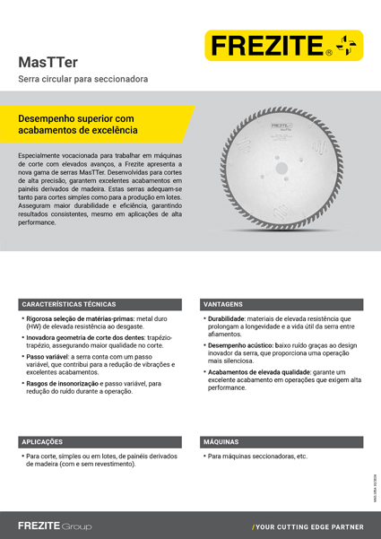 MasTTer Circular saw blade for panel sizing